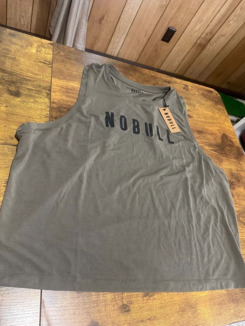 NOBULL Women's Crop Tank 2.0 Dark Fallen Rock Size XXL